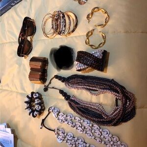 🔥BLACK FRIDAY SALE💥 Sassy Jones Gold and Brown Bracelet & Jewelry Collection🥰